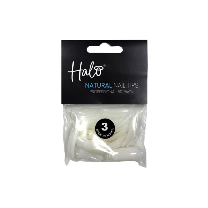 n103 Pure Nails Pure Natural Nail Tips Refill Pack 50 ST NR 3 - Afbeelding 1