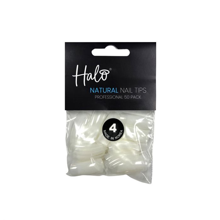 n104 Pure Nails Pure Natural Nail Tips Refill Pack 50 ST NR 4 - Afbeelding 1