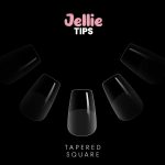 Halo Jellie Nail Tips Short Tapered Square 120 pack (Size 0-11) - Afbeelding 2