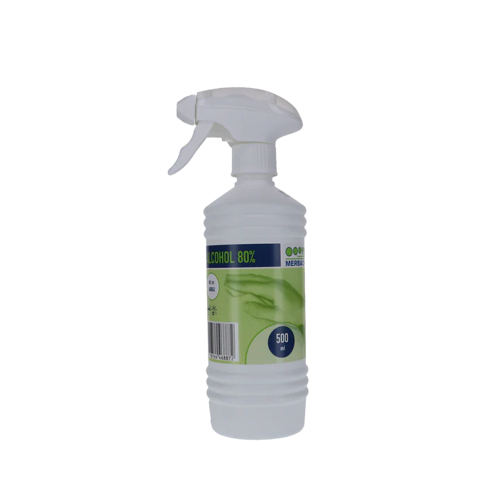 merbach spray 500ml Merbach alcohol 80% sprayflacon 500ml - Afbeelding 1