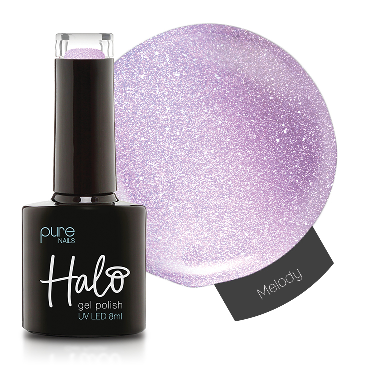 Under the Sea - Swatch and bottle - Melody Halo Gel Polish 8ml Melody - Afbeelding 1
