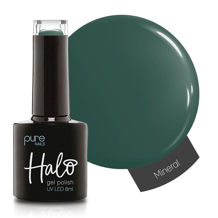 The Natural World - Swatch and bottle - Mineral Halo Gel Polish 8ml Mineral - Afbeelding 1