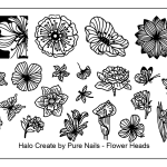 Stamping Plate - Flower Heads
