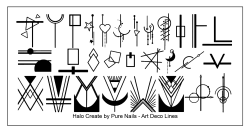 Stamping Plate - Art Deco Lines