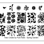Stamping Plate - Spring Garden
