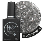 Halo Gel Polish Plus 12ml Black Sparkle