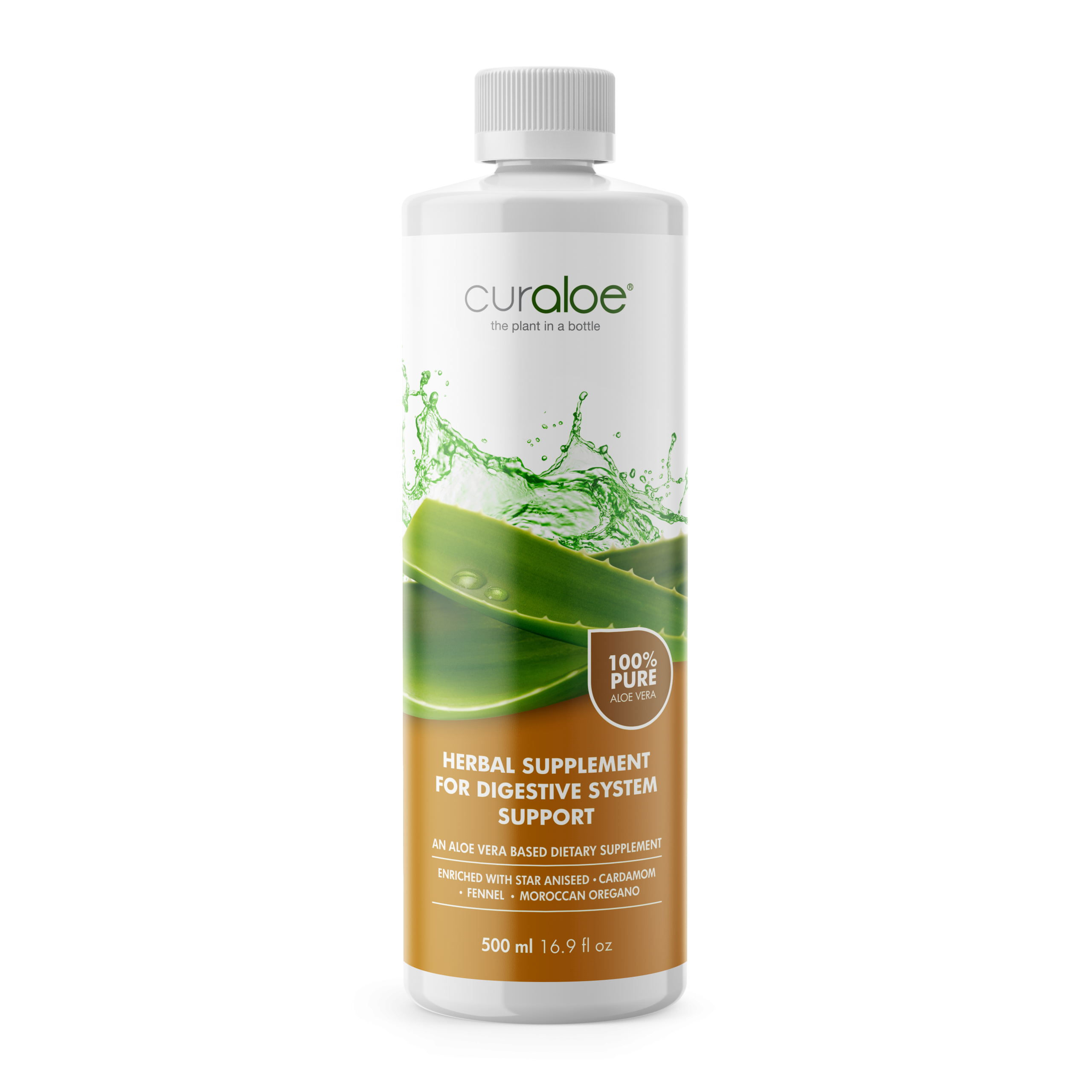 Digestive System Support Supplement voor spijsverteringsondersteuning 500 ml - 95% Aloë Vera-sap + gezonde spijsverteringskruiden - Afbeelding 1