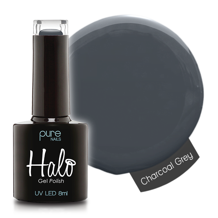 Halo Gel Polish 8ml Charcoal Grey