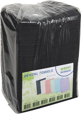 Merbach Dental Towels (4 x 125 stuks) Zwart